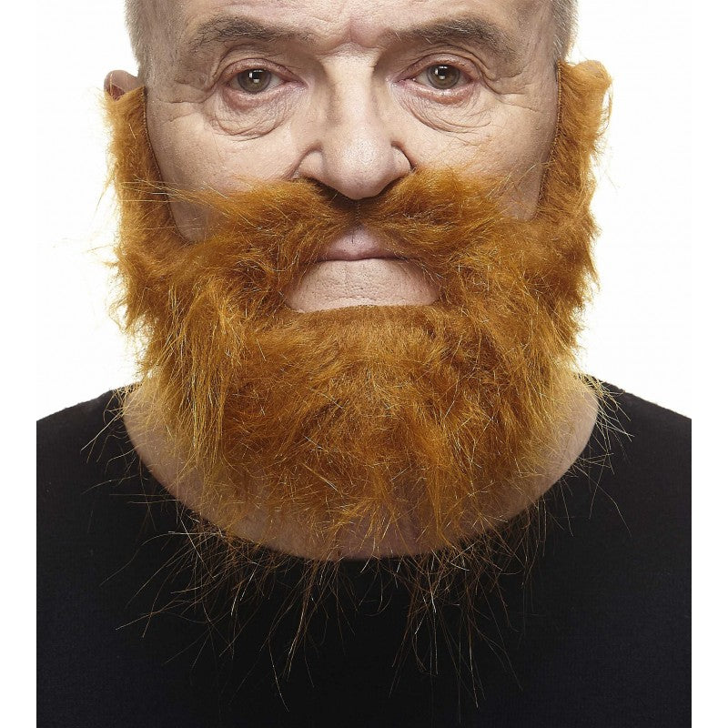 Mustasch med skägg, piomeer röd