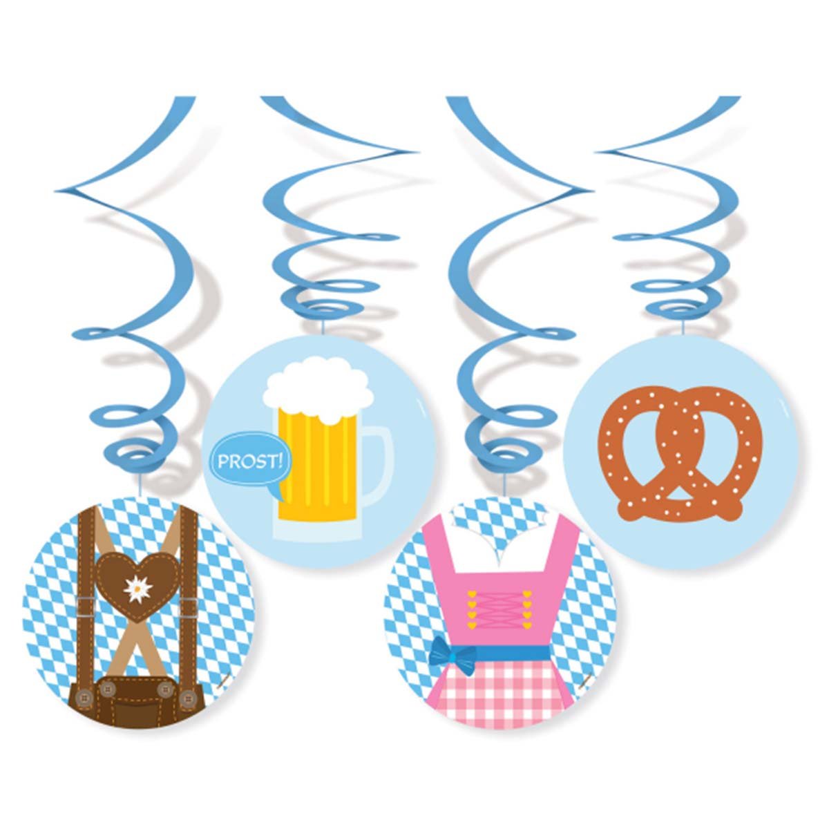 Hängande dekoration oktoberfest Bayern Lightblue