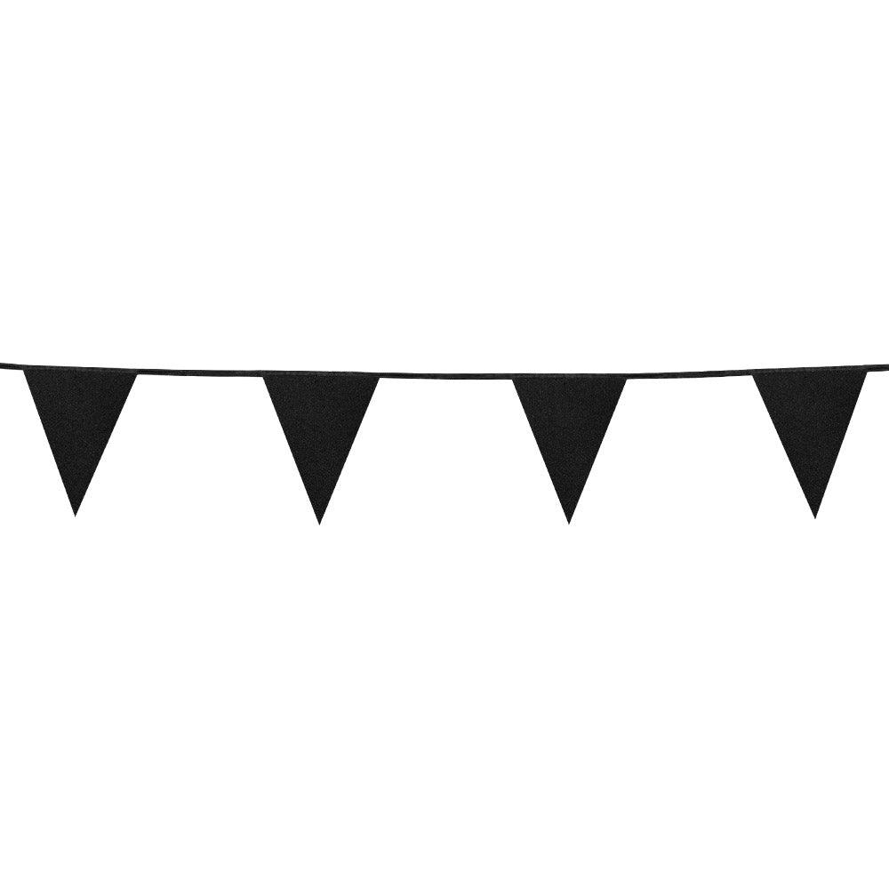Girlang, svart glitter 6 m
