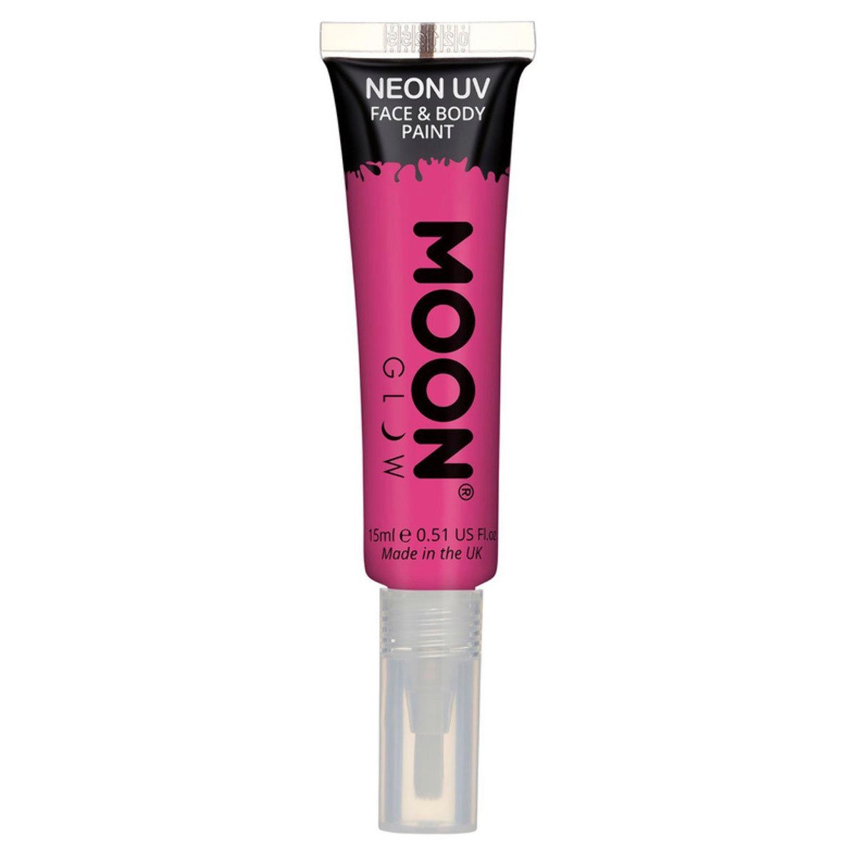 Moon Smink i tub med borste neon UV, rosa 12 ml