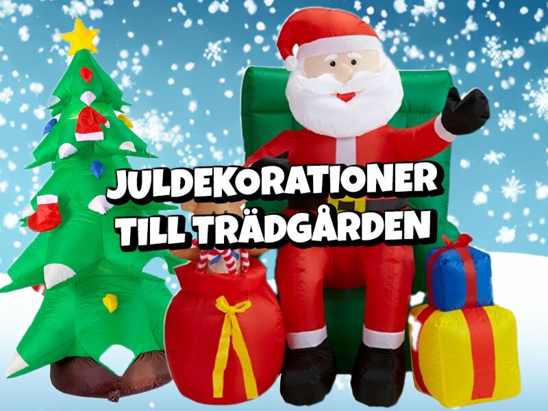 Smycka hus och trädgård till jul