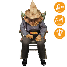 Animerade props, sittande fågelskrämma