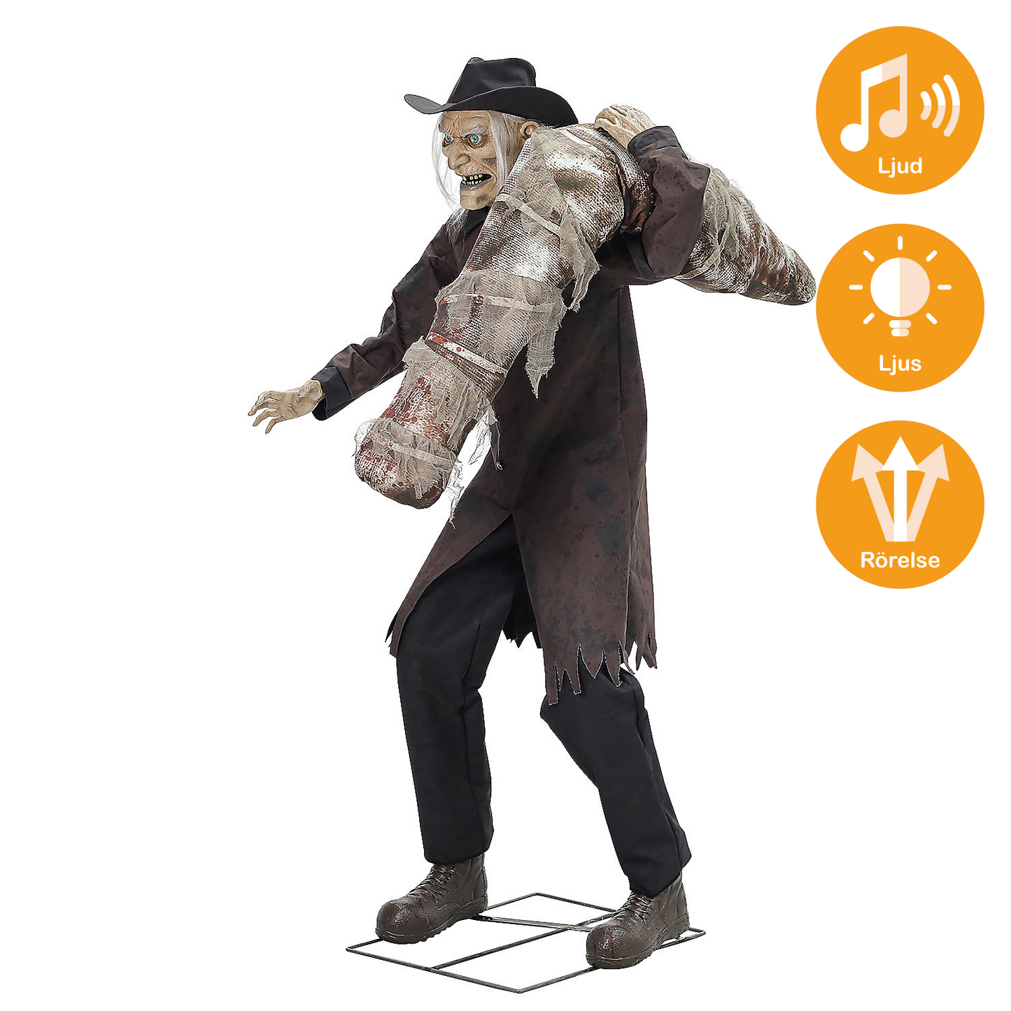 Animerade props, gravskendare 182 cm