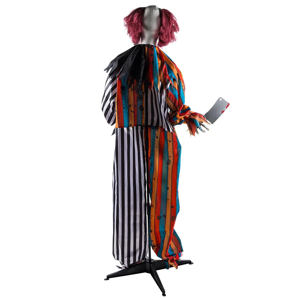 Prop animerad, clown butcher 175 cm
