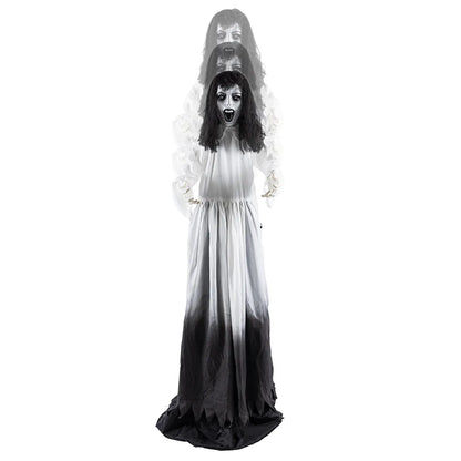Prop animerad, ghost widow pop-up 185-225 cm