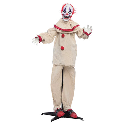 Prop animerad, scary clown 153 cm