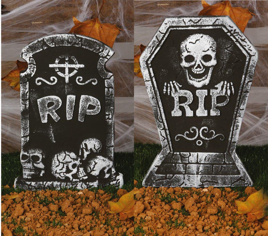 Gravsten, R.I.P 38x27 cm