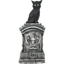 Gravsten, katt med ljus och ljud 90x 40 cm