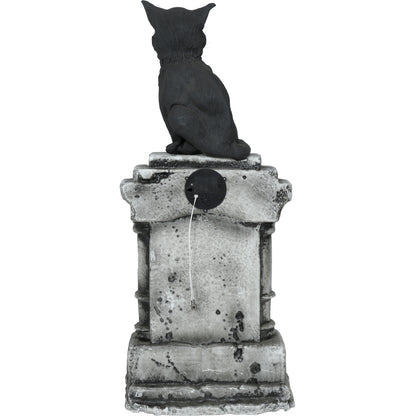 Gravsten, katt med ljus och ljud 90x 40 cm