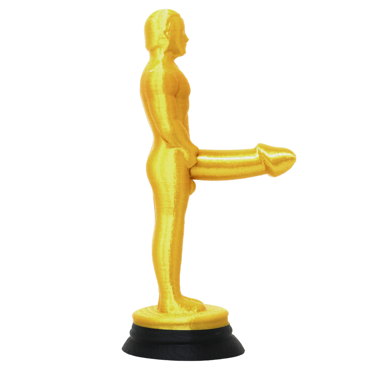Guldstatyett, penis 20 cm