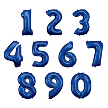 Folieballong, siffra 1 blå 86 cm