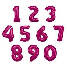 Folieballong, siffra 1 rosa 86 cm