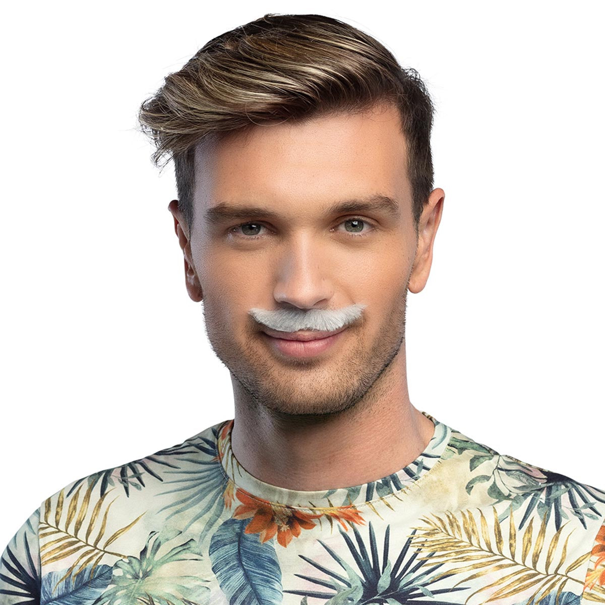 Mustascher, naturlig 6 st