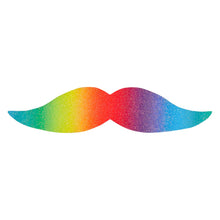 Mustascher, regnbåge 6 st