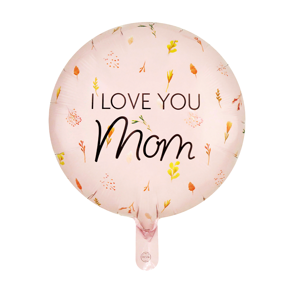 Folieballong, I love you mom 46 cm