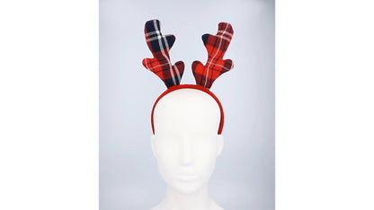 Juldiadem, tartan reindeer