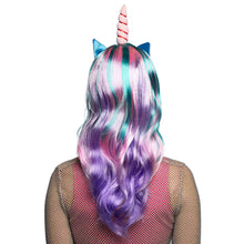 Peruk, enhörning multi color