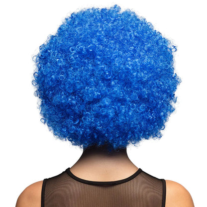 Peruk, disco groove blå
