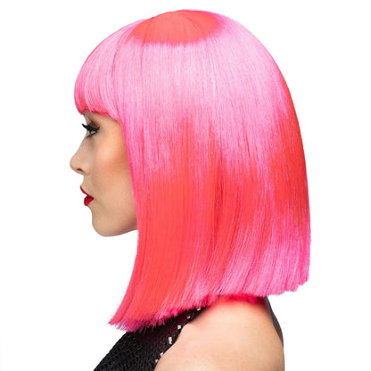 Peruk, dance neon pink