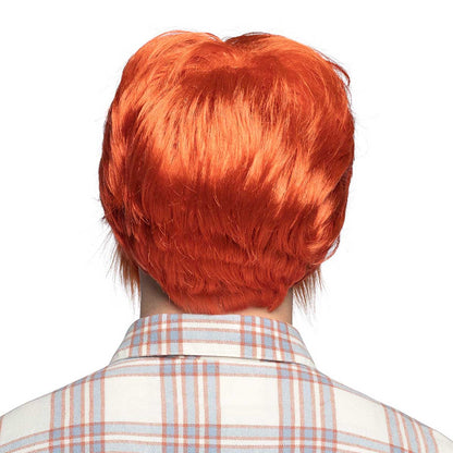 Peruk, orange med skägg