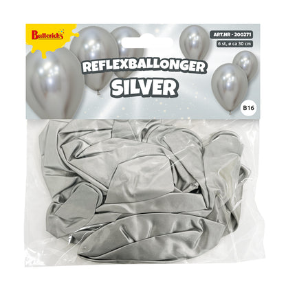 Ballonger, reflex silver 6 st