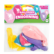 Ballonger, enhörning 6 st