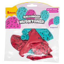 Ballonger, musiktoner 6 st