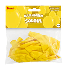 Ballonger, solgul 30 cm 10 st