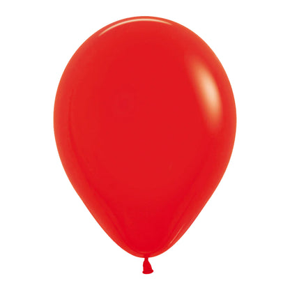 Ballonger, vallmoröd 30 cm 10 st