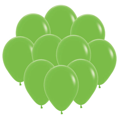 Ballonger, limegrön 30 cm 10 st