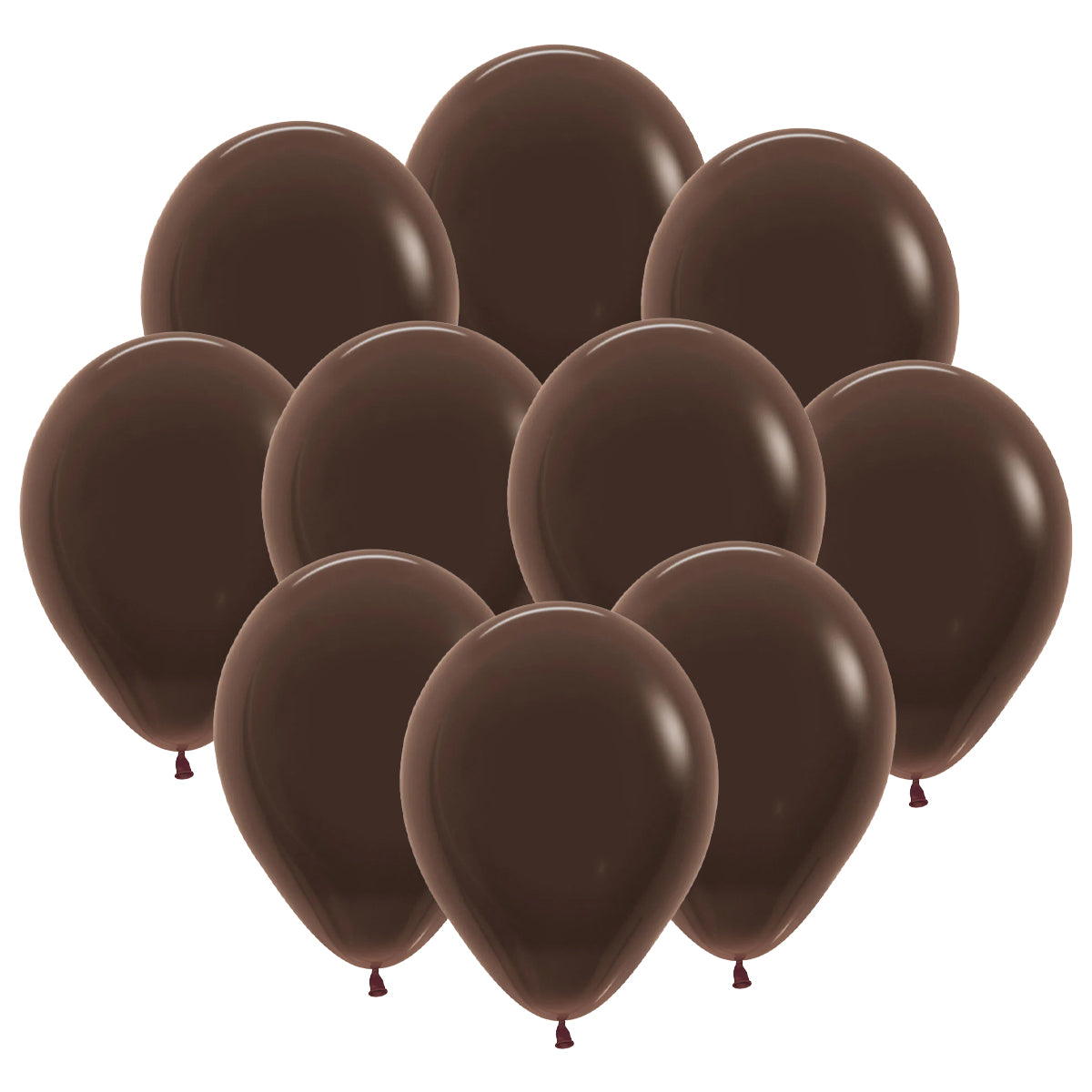 Ballonger, chokladbrun 30 cm 10 st