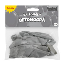 Ballonger, betonggrå 30 cm 10 st