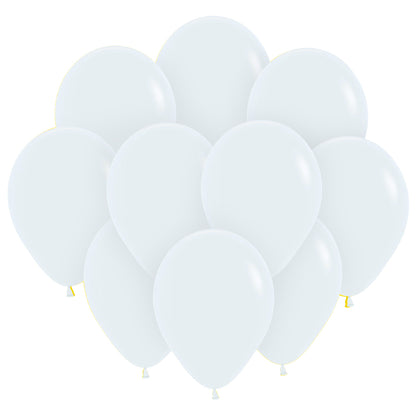 Ballonger, molnvit 30 cm 10 st
