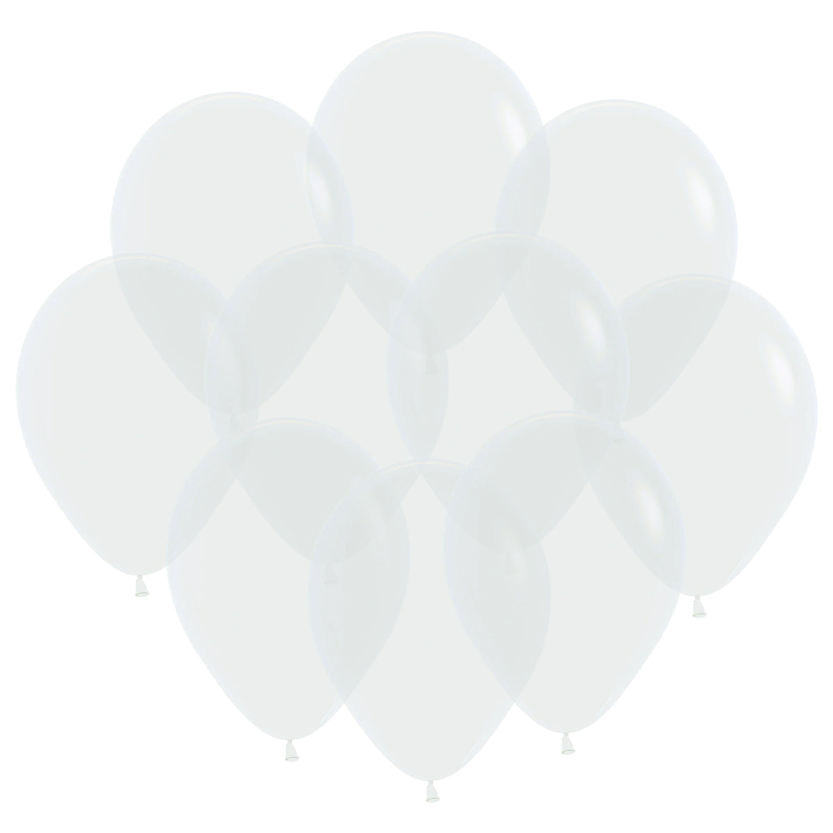 Ballonger, transparent 30 cm 10 st