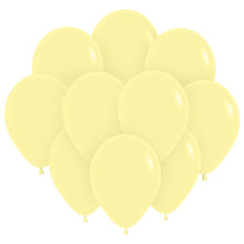 Ballonger, matta gul pastell 10 st
