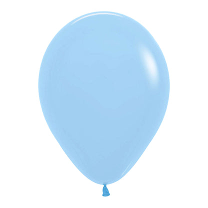 Ballonger, matta blå pastell 10 st