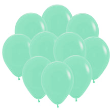 Ballonger, matta grön pastell 10 st