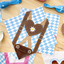 Servetter, oktoberfest Bayern Lightblue 20 st