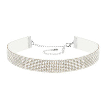 Choker, crystal silver