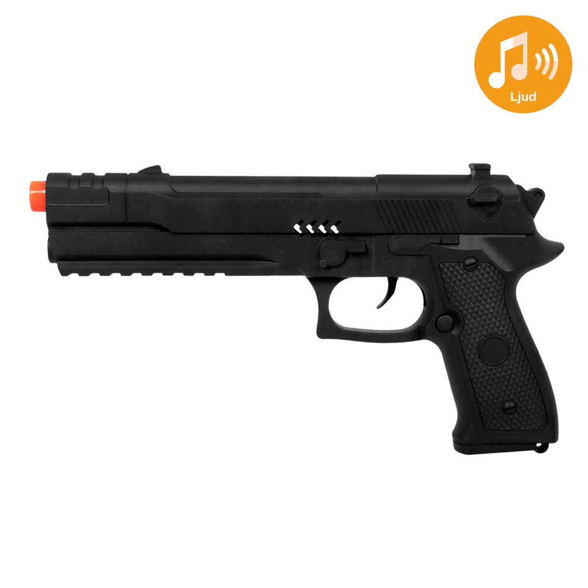 Leksakspistol, svart 27 cm
