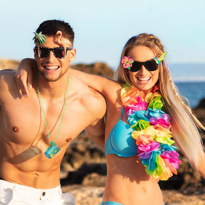 Hawaiikrans, regnbåge deluxe XL