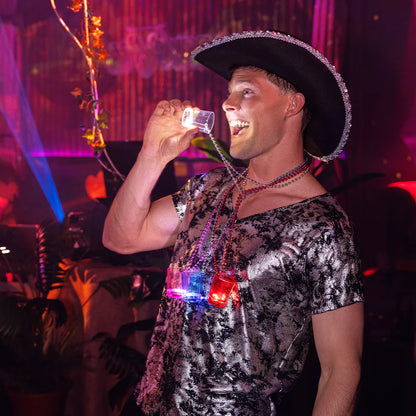 LED halsband, shotglas