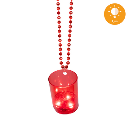 LED halsband, shotglas