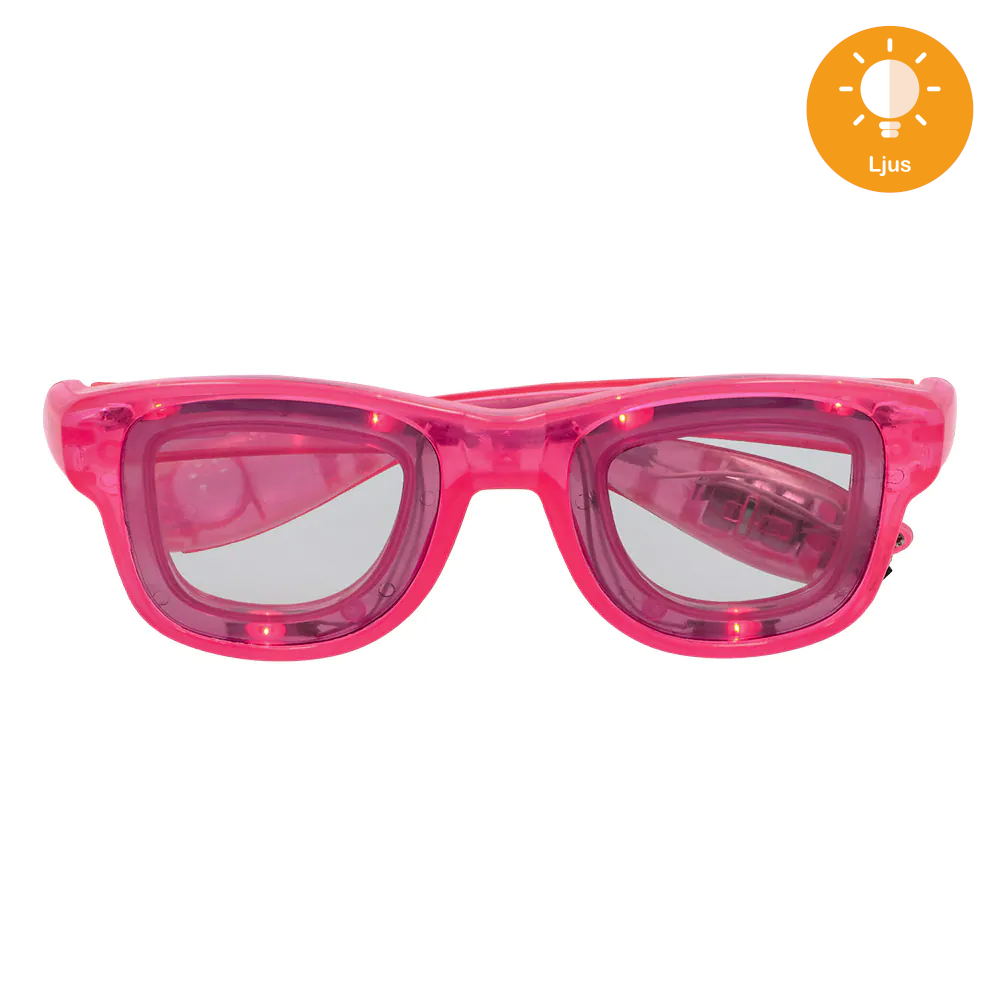 LED glasögon, rosa