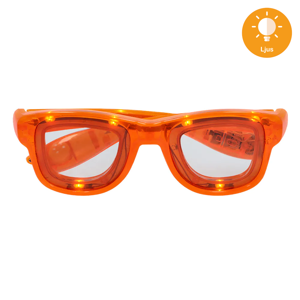 LED glasögon, orange