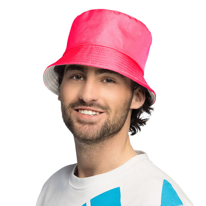Bucket hat, neon rosa