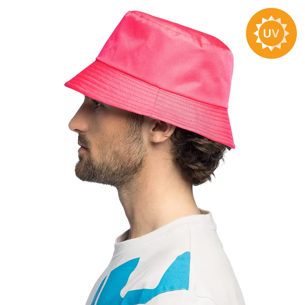 Bucket hat, neon rosa