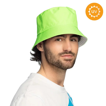 Bucket hat, neon grön