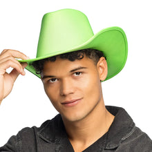 Cowboyhatt, neon grön
