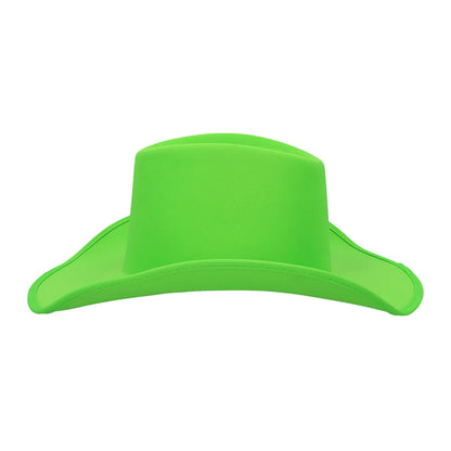 Cowboyhatt, neon grön